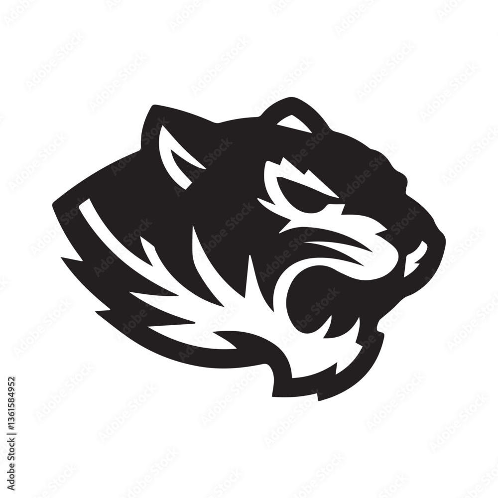 Naklejka premium Tiger Head logo 