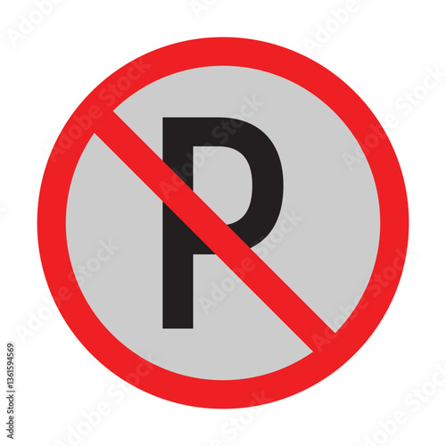 No Parking Sign. NO PARKING. No parking road signs set. Parking vector icon. No car parking signs in eps 10.
