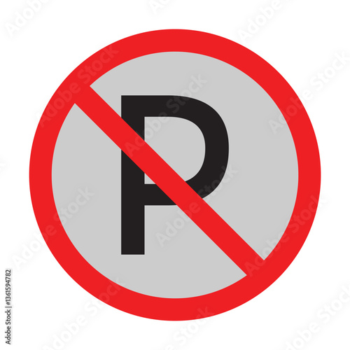 No Parking Sign. NO PARKING. No parking road signs set. Parking vector icon. No car parking signs in eps 10.
