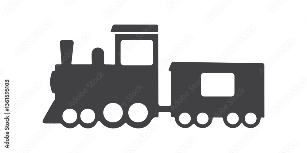 Train Icon Silhouette Vector Art Train Icon Silhouette Vector Art