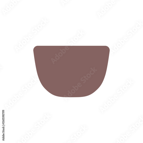 simple brown bowl element