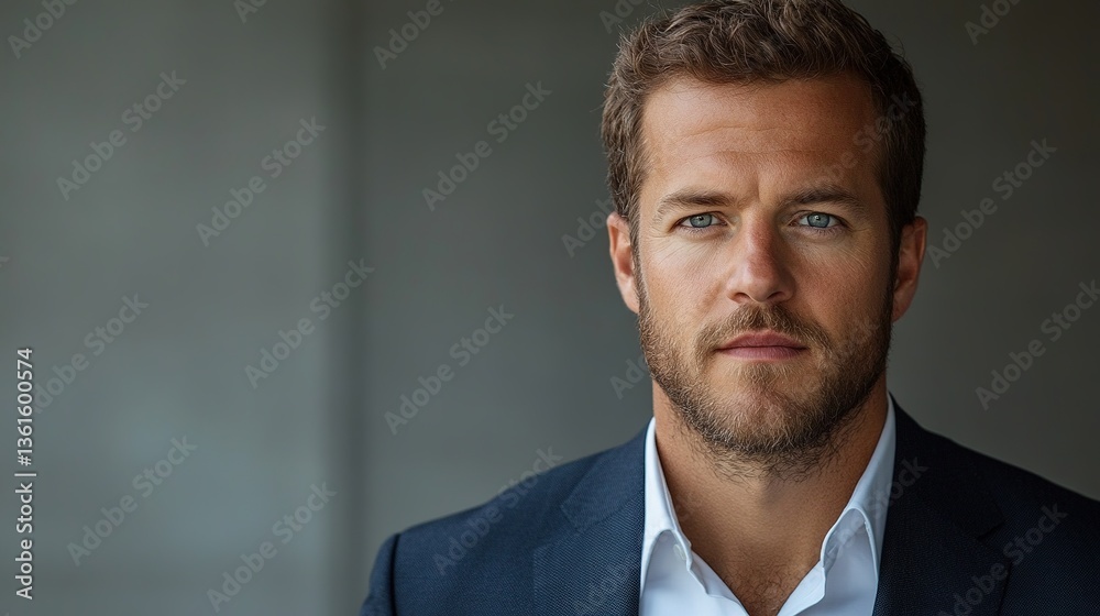 Confident business professional in formal attire, embodying leadership and professionalism. Confident business professional in formal attire, embodying leadership and professionalism.