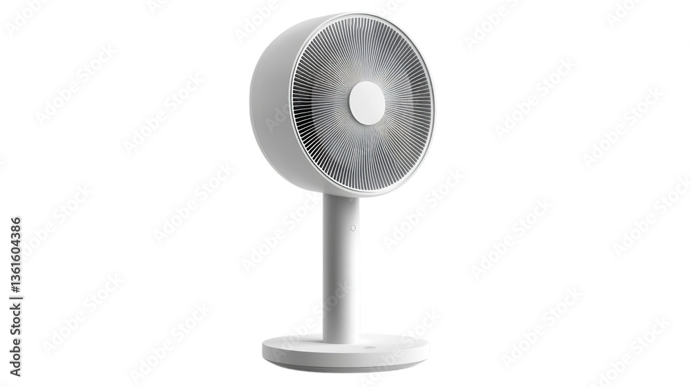 Black Pedestal Fan with Five Blades, Circular Protective Grille, and Sturdy Round Base Black Pedestal Fan with Five Blades, Circular Protective Grille, and Sturdy Round Base