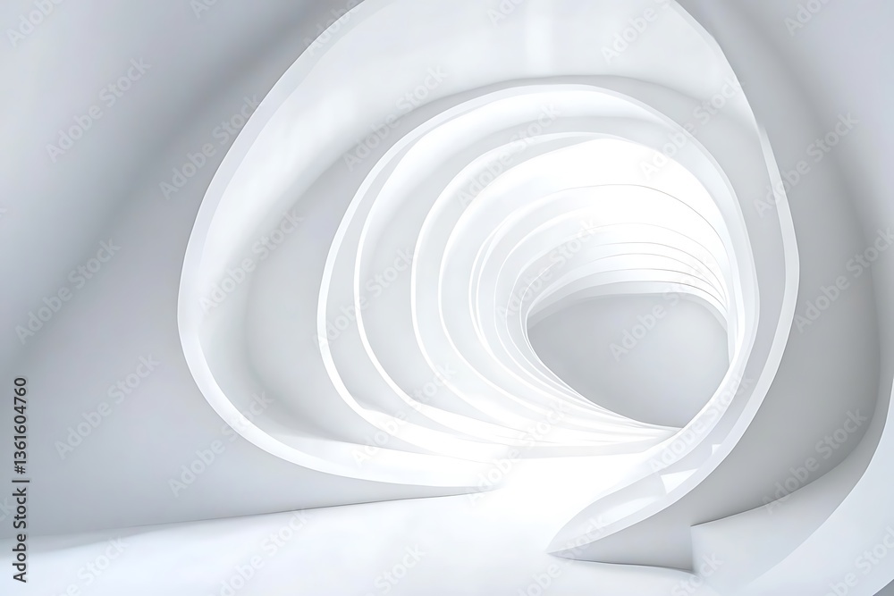 Obraz premium Abstract white background. Minimal geometri