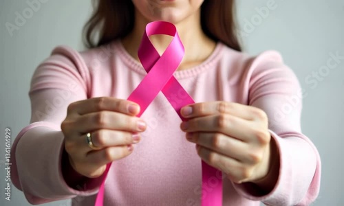 Pink Ribbon for Breast Cancer Awareness