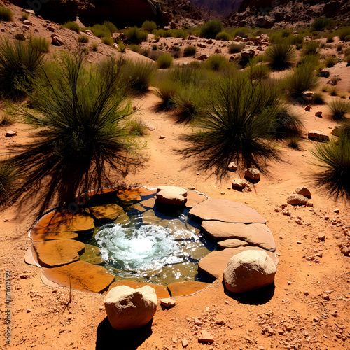 palm trees in the desert