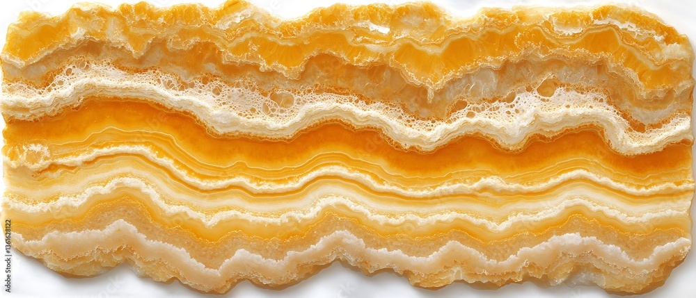 Fototapeta premium Close up view of a layered abstract stone slab