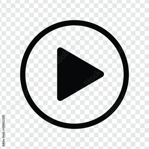 play icon black outline