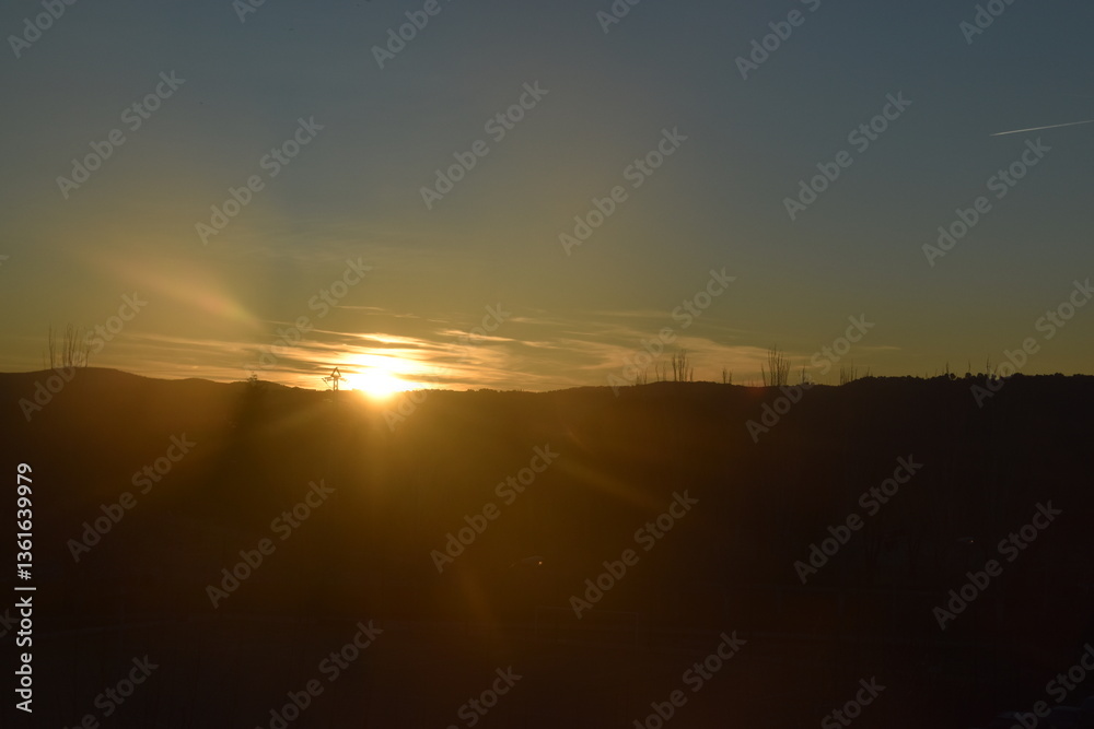 Fototapeta premium Amanecer en Madrid