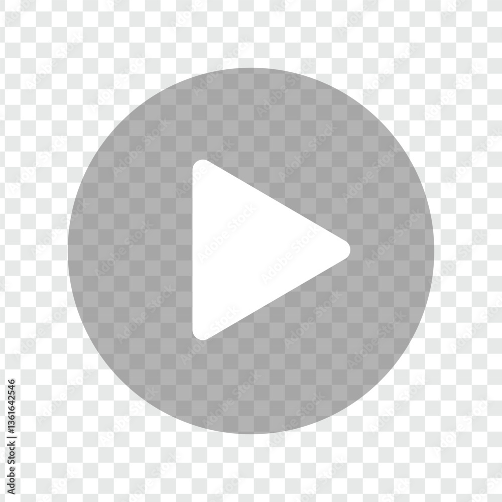 grey transparent play icon