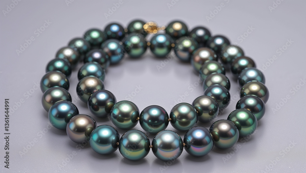 pearl necklace on white background pearl necklace on white background