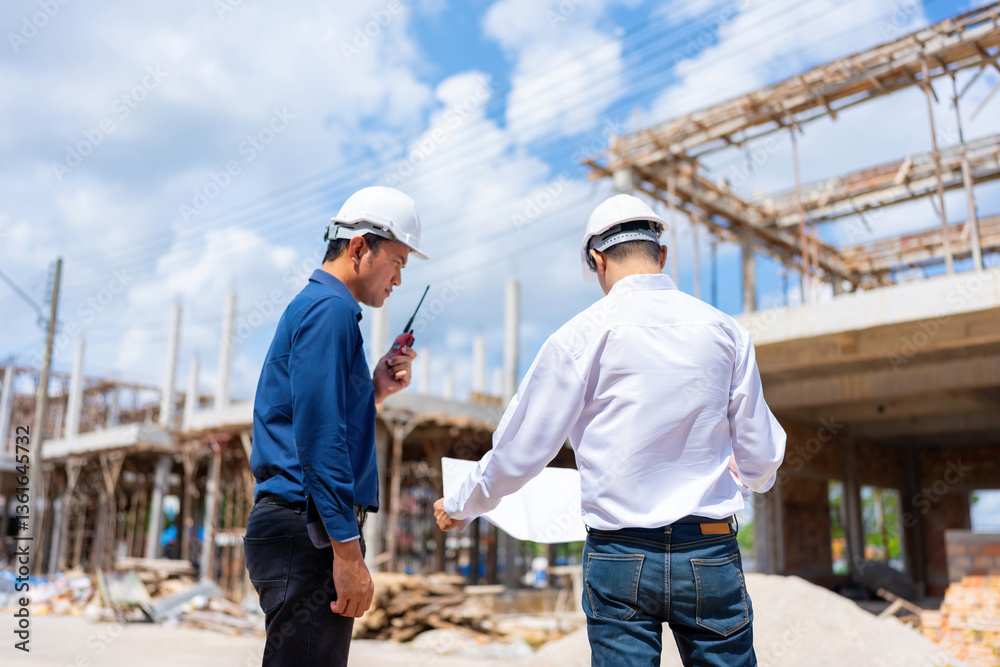 Two male Asian engineers are transforming the construction industry by using innovative village design techniques to create sustainable homes that people can afford to rent and sell. Two male Asian engineers are transforming the construction industry by using innovative village design techniques to create sustainable homes that people can afford to rent and sell.