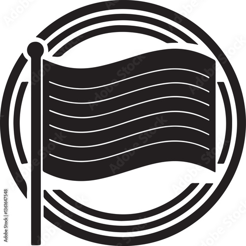 International LGBT plus Pride Day silhouette vector illustration, icon design solid black color with white background.