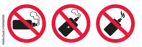no vaping sign vector