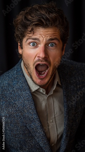 Shocked Businessman Portrait