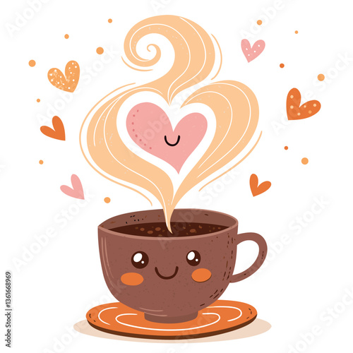 Design a groovy 70s-style sticker featuring a smiling letter C, utilizing bold colors, possibly with a psychedelic or retro-futuristic vibe.  Include a simple, clean outline.