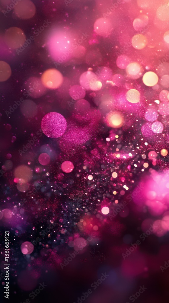 Colorful sparkling bokeh lights create a dreamy atmosphere in a soft focus background at night Colorful sparkling bokeh lights create a dreamy atmosphere in a soft focus background at night