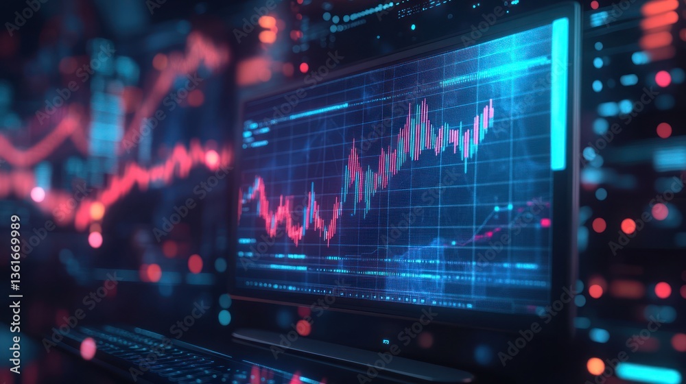 Stock Market Data on Computer Screen Stock Market Data on Computer Screen