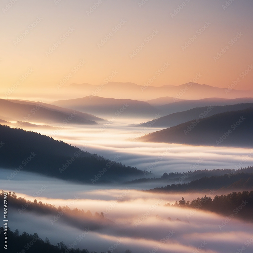 Obraz premium sunrise in the mountains