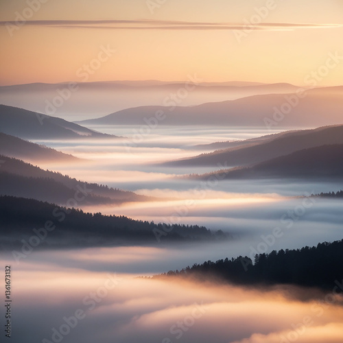 sunrise over the river