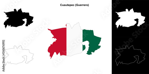 Cuautepec outline map