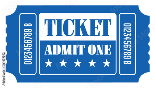 Retro ticket vector template. Concert, party or festival ticket design template. Vector illustration. Keep this coupon.