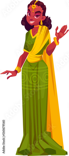 Indian Woman in Sari