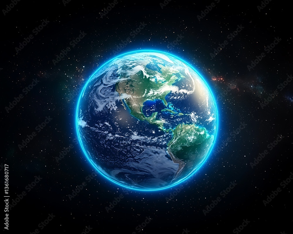 Fototapeta premium Earth in Space (4)