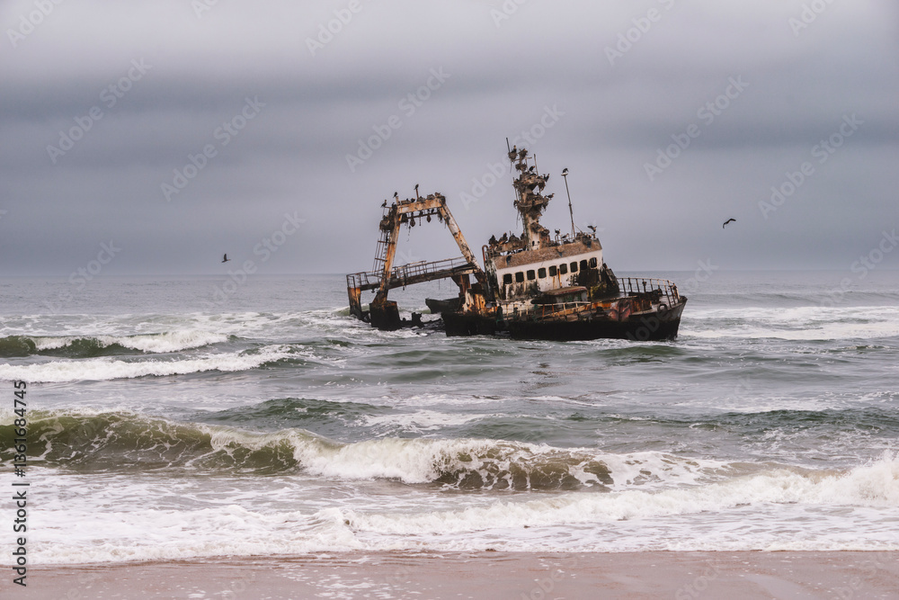 shipwreck at Skeleton Coast