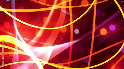 Vibrant Light Streaks Dance Across a Dark Background a Mesmerizing Colorful Energy Display
