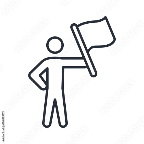 nationality icon. vector.Editable stroke.linear style sign for use web design,logo.Symbol illustration.