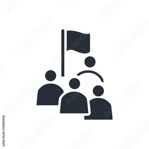 nation icon. vector.Editable stroke.linear style sign for use web design,logo.Symbol illustration.