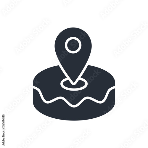region icon. vector.Editable stroke.linear style sign for use web design,logo.Symbol illustration.