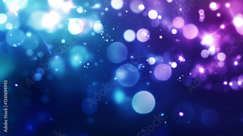 スピリチュアル空間幻想的なパープルとゴールドの宇宙星雲月夜ファンタジー