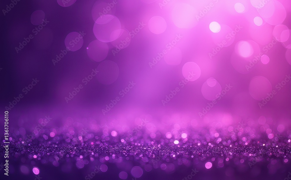 Purple Glitter Background with Bokeh Lights Purple Glitter Background with Bokeh Lights