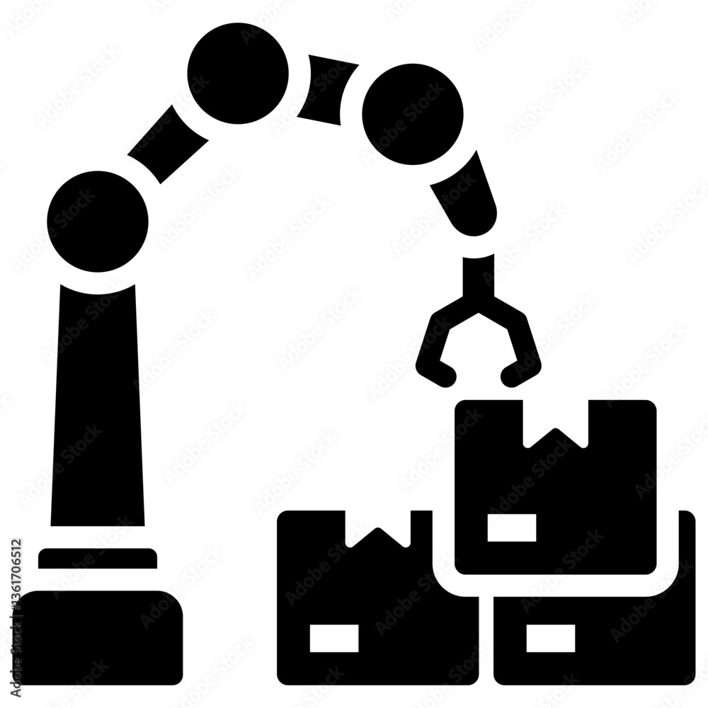 Robotic Arm Icon Robotic Arm Icon
