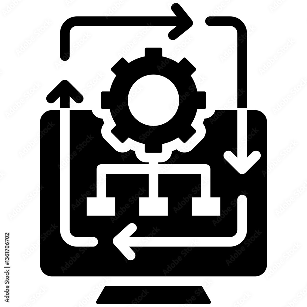 Automated Process Icon Automated Process Icon