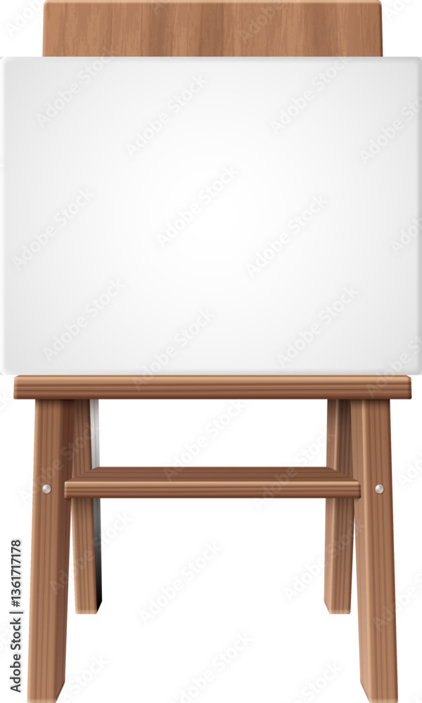 Wooden Easel with Canvas Wooden Easel with Canvas