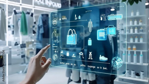 Interactive Shopping Experience: Futuristic Retail Technology