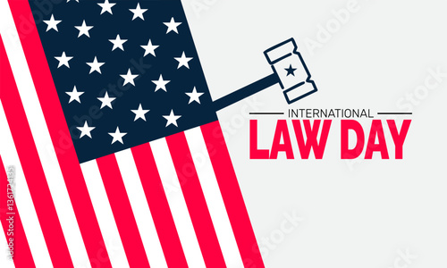  Law Day. World Day of Social Justice. Holiday concept. perfect for blue Background Template, placard, Banners, Cards, Posters design template, Classic Social Media Post with text inscription.

