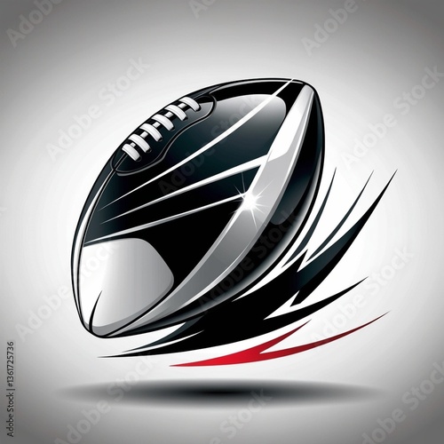Brown leather sport vector illustration, abstract symbol design