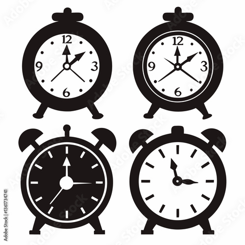 black alarm clock