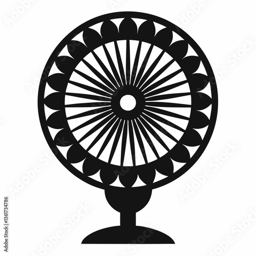 fan turbine isolated on white background