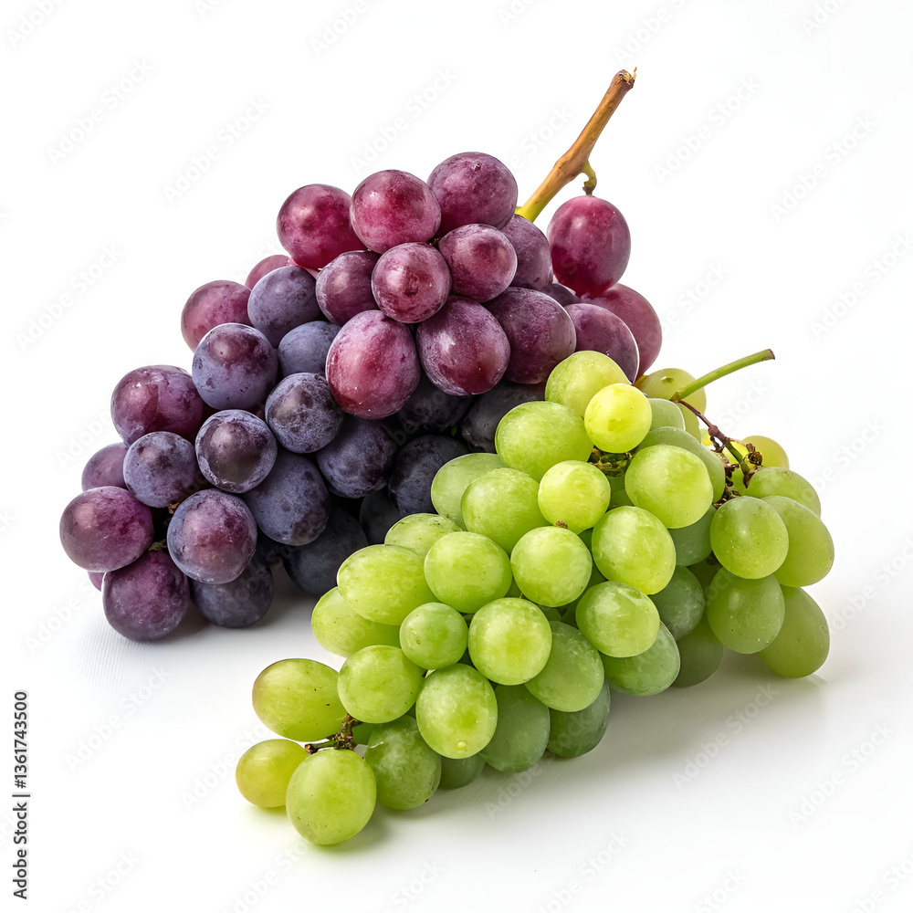 Fototapeta premium red and green grapes