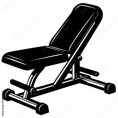 hyperextension bench on white