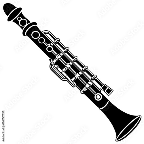 clarinet vector illustration