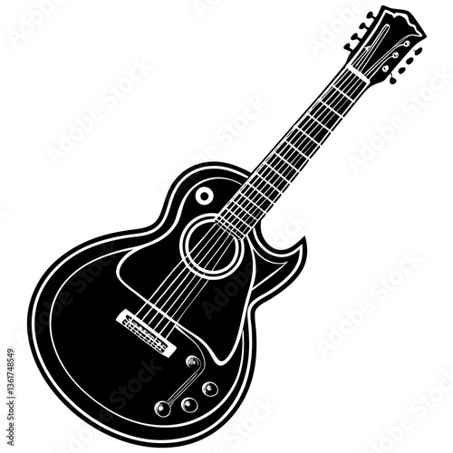 electric guitar vector illustration