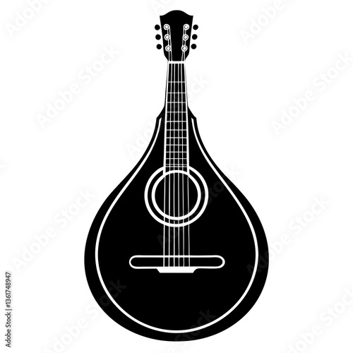 mandolin isolated on white
