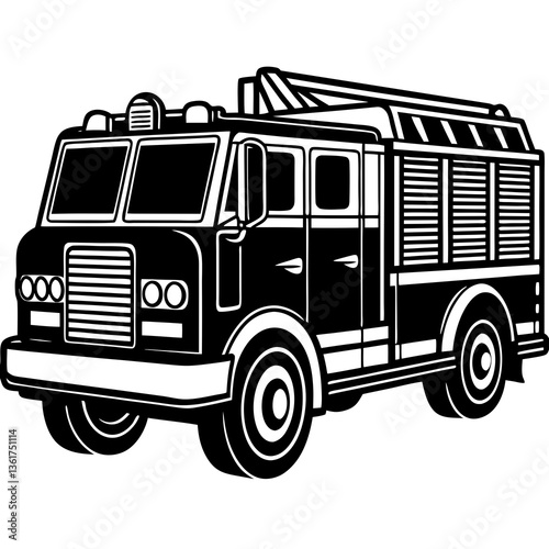 fire truck vector illustration