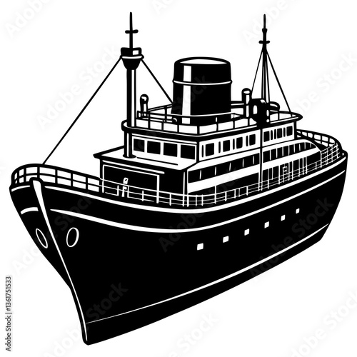 ship in the sea